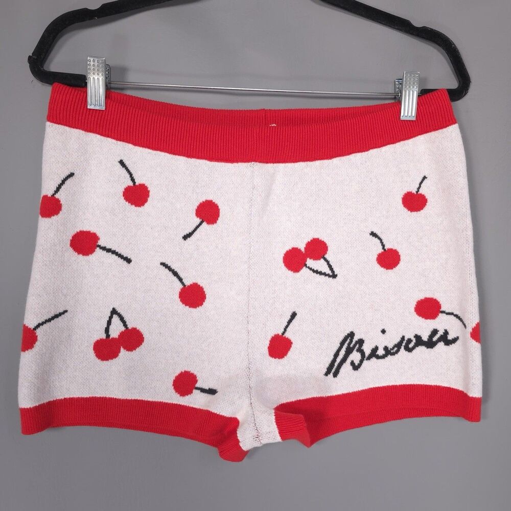 Anthropologie New SIMPLYEXTRAJORDANARY LyreBird US6 MEDIUM Sweater Shorts Cherry